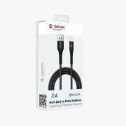 Lightning örgü hızlı şarj ve data kablosu