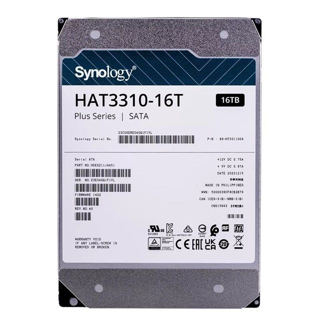 Synology HAT3310-16T 16TB 5400RPM NAS HDD