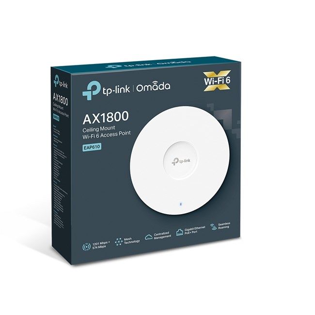 Tp-Link EAP610 AX1800 Dual Gigabit Accss Point*