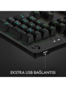 LOGİTECH G G512 LIGHTSYNC RGB Mekanik GX Blue Switch Türkçe Oyun Klavyesi - Siyah OUTLET ÜRÜNDÜR