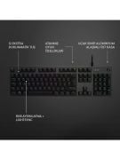 LOGİTECH G G512 LIGHTSYNC RGB Mekanik GX Blue Switch Türkçe Oyun Klavyesi - Siyah OUTLET ÜRÜNDÜR