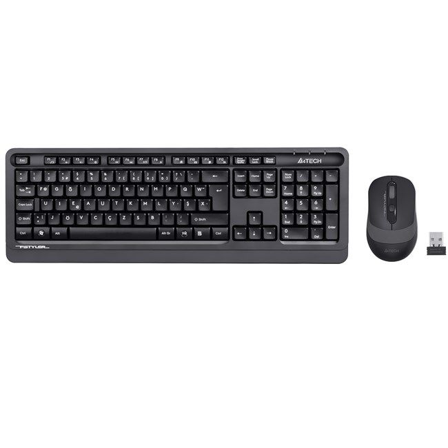 A4-Tech FG1010 Gri F Dzn Kablosuz Klavye Mouse Set