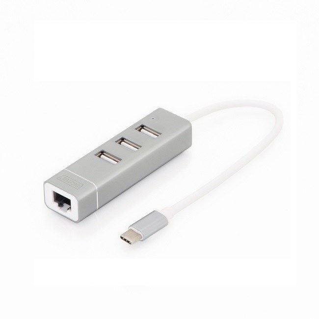 Digitus DA-70253 USB Type-C to USB 2.0 x3 - RJ45