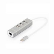 Digitus DA-70253 USB Type-C to USB 2.0 x3 - RJ45