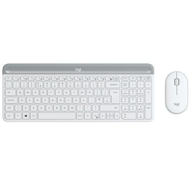 Logitech MK470 İnce Kablosuz Klavye Mouse Beyaz