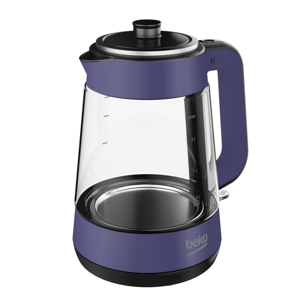 Beko CM 5964 Floral Violet 1900 W Cam Demlikli Çay Makinesi