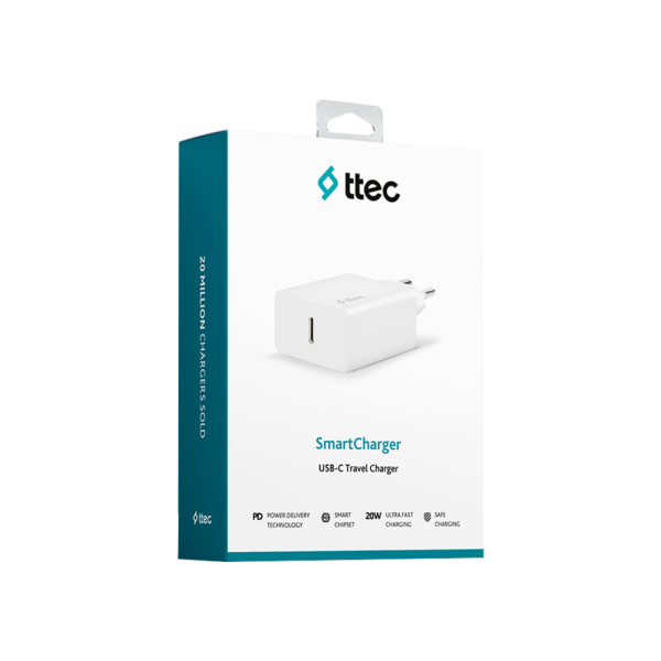 Ttec SmartCharger 2SCS22B 20 W PD Type-C Seyahat Hızlı Şarj Aleti