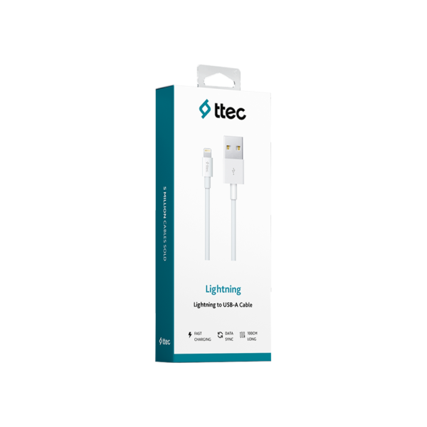 Ttec Lightning 1 m 2DK7508B Beyaz iPhone Şarj Kablosu