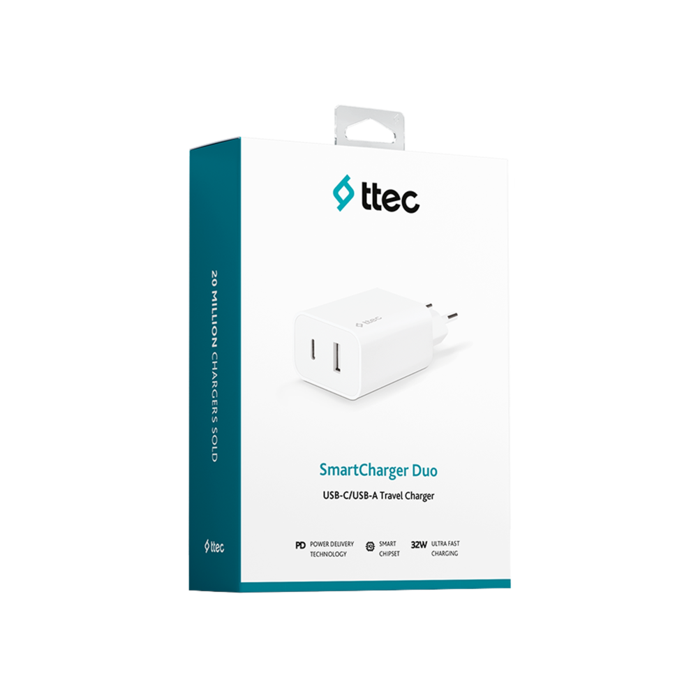 Ttec Smartcharger Duo 2SCS24B PD 32W Seyahat Hızlı Şarj Adaptörü