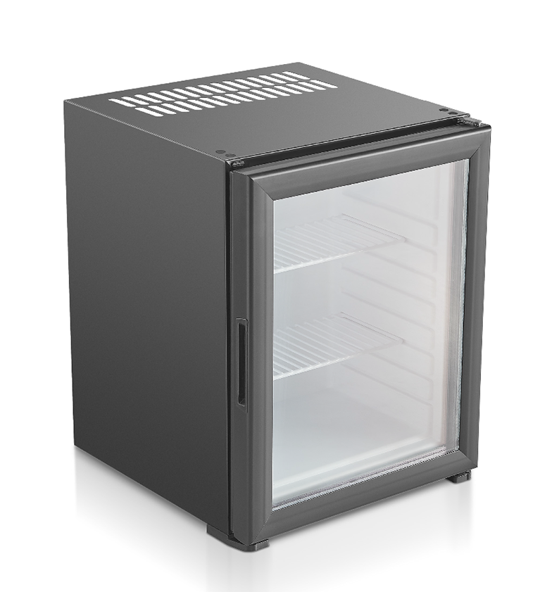 Beşyıldız Siyah Kompresörlü  Cam Kapı Minibar 35 Lt