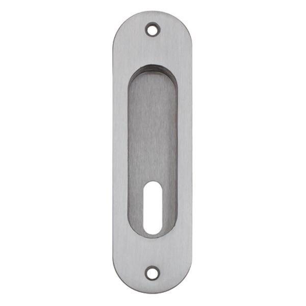 OVAL Gömme kulp (oda) mat krom