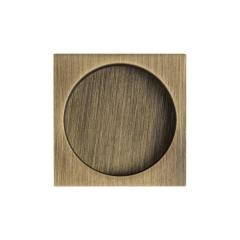 SQUARE Gömme kulp pasaj tipi antik bronz
