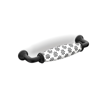 FLORENCE Kulp mat siyah 96 mm