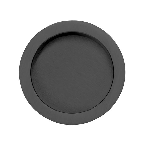 ROUND Gömme kulp pasaj tipi mat siyah