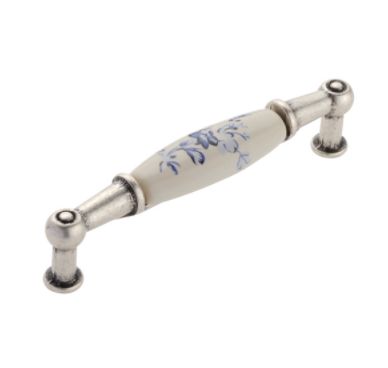 LOUISIANA Kulp antik gümüs 96mm