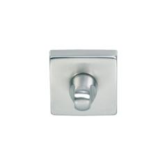 Rozet (wc) kare mat krom