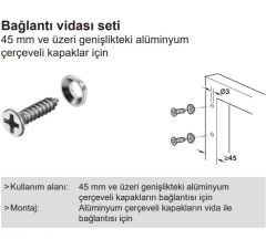 FREE SPACE Al. kapaklar için vida seti
