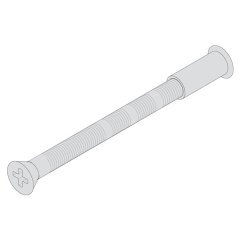 Baglanti vidasi galvaniz M4/65mm