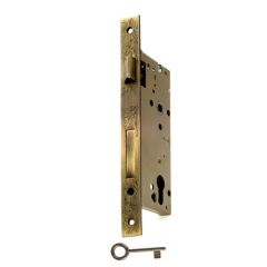 Gömme kilit WC antik bronz 60/22mm