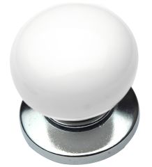 Düğme Krom Lüks Porselen Kulp - 3