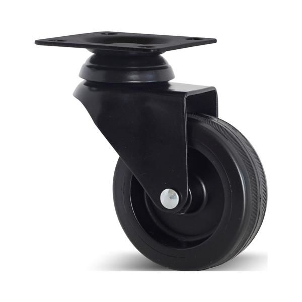 BLACKY Tekerlek plk,f.siz,siyh Ø75x104mm
