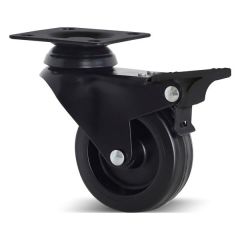 BLACKY Tekerlek plk,f.li, siyh Ø75x104mm