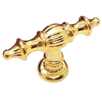 Şehzade Düğme Altın-Gold Rustik Zamak Kulp