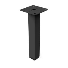 KUB 25 Mobilya ayagi mat siyah 100mm