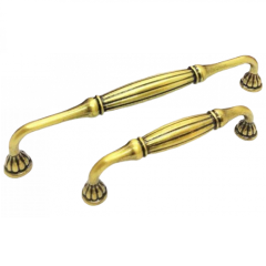 Tomruk 128 mm Antik Sarı Rustik Zamak Kulp
