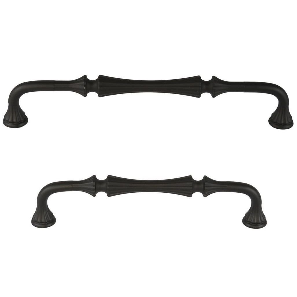 Vezir 128 mm Mat Siyah Rustik Zamak Kulp