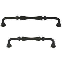 Vezir 128 mm Mat Siyah Rustik Zamak Kulp