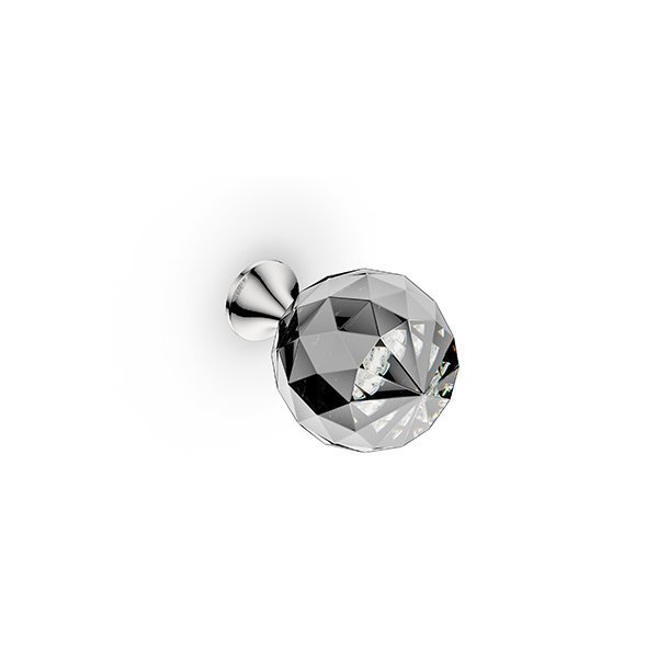 MELITZ JR Dügme kulp kristal-krom 30mm