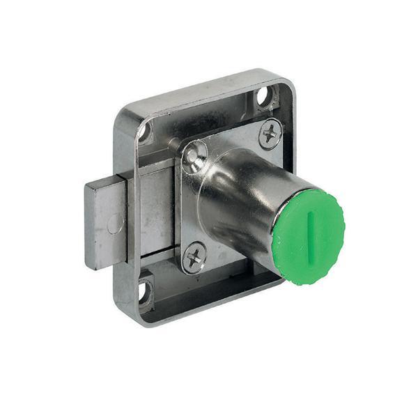 SYMO Çekmece kilit kisa sürg. 22mm nikel