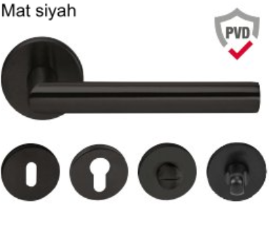 WERNER II-M Kapı kolu seti (pc) m.siyah