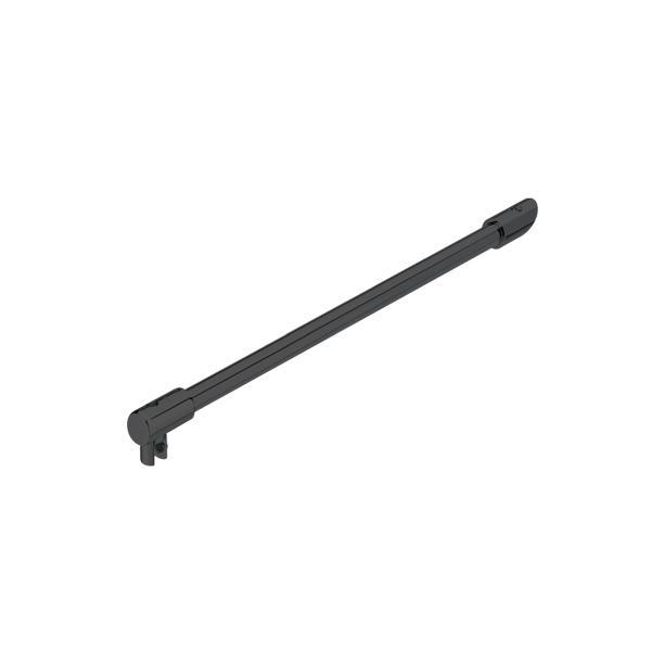 45° Cam gergi çubugu,400mm,graift siyah