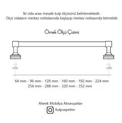 EDNA Kulp mat pirinç 160 mm