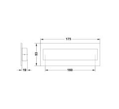 MARTIN MK Gömme kulp antik gümüs 160mm
