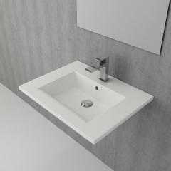 TIERRA 60 Lavabo, parlak beyaz,615x475mm