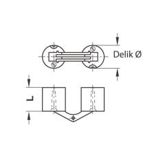 ZYSA Gizli mentese pirinç mat 24-32mm