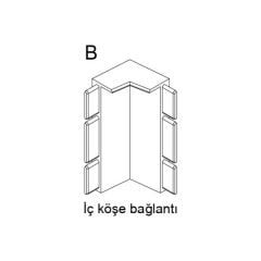 BASEBOARD İç köşe bağlantı 10lu Paket