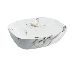 Beyaz Desenli Lavabo