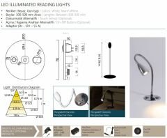 Spiralli Led Okuma Aydınlatması