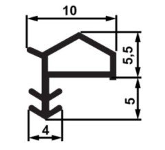 F02 Fitil y.b. çati kulakli, beyaz,10 mm - 100 Metre