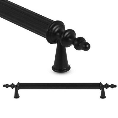 Ovacık 224 mm Siyah Çizgili Rustik Kulp