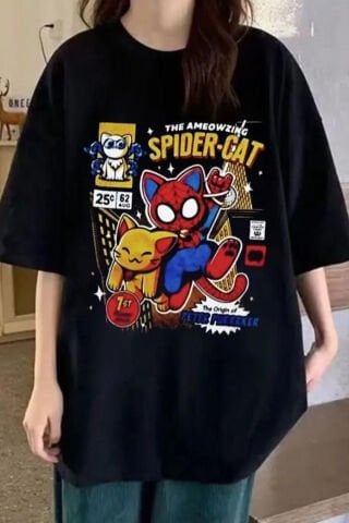 Siyah The Ameowzing Spider-Cat Unisex T-Shirt