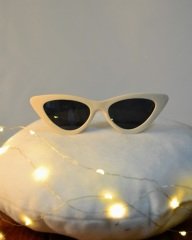 Beyaz  Cateye Güneş Gözlük