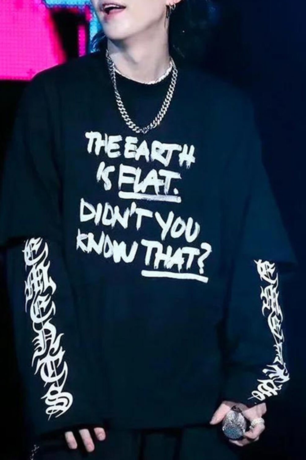 K-pop Suga Konser İnce Kumaş Unisex Sweatshirt