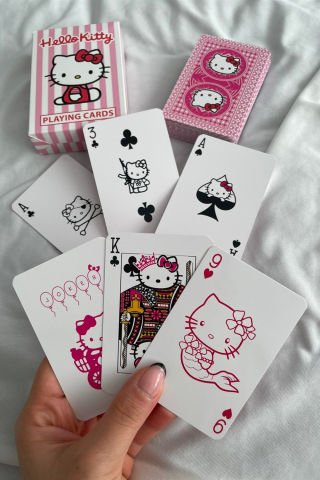 Anime Hello Kitty İskambil Poker Kartı