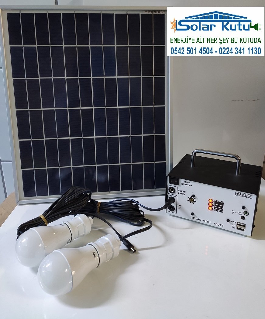 MiniSolar-700ES SOLAR KUTU + SOLAR PANEL + SET