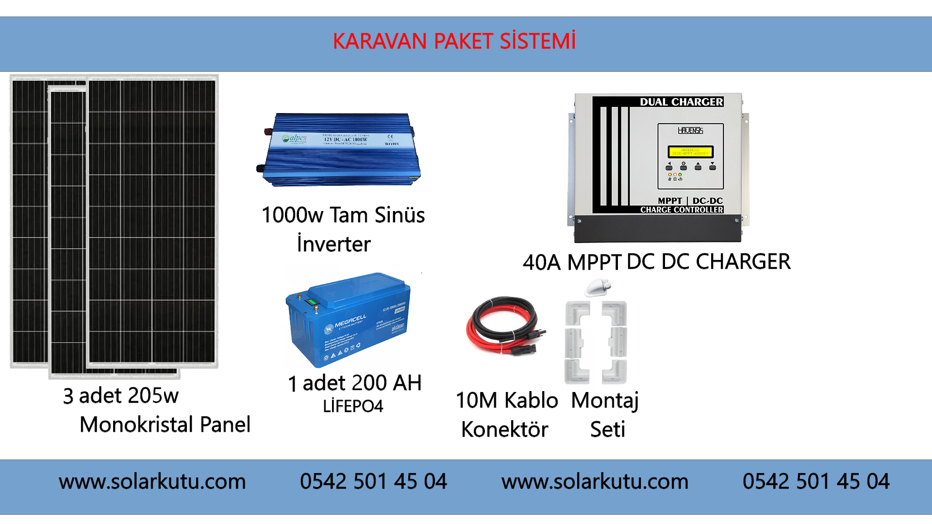 KARAVAN PAKET SİSTEMİ LİFEPO4